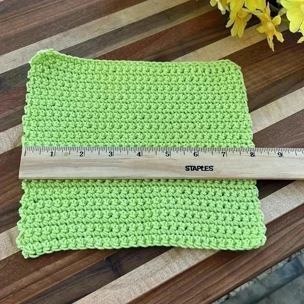 100% Cotton Handmade Washcloths - Set of 3
